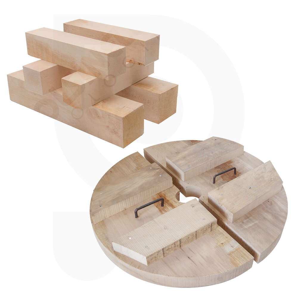 Halbmonde und Stücke für Presse 70