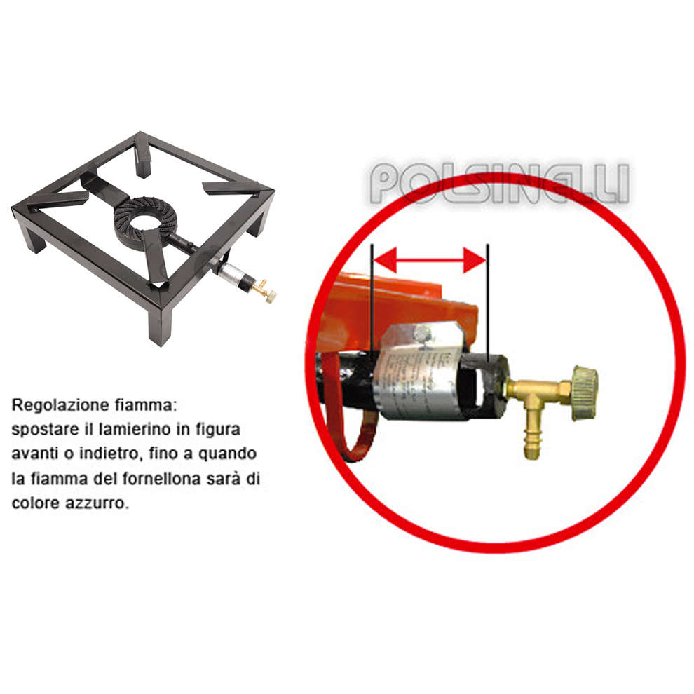 Hornillo de gas en hierro fundido