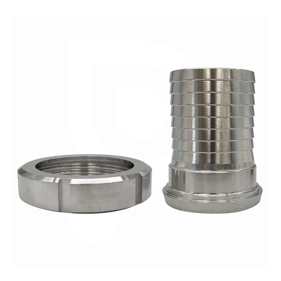Hose connector DIN 80 M with swivel for ⌀80 hose