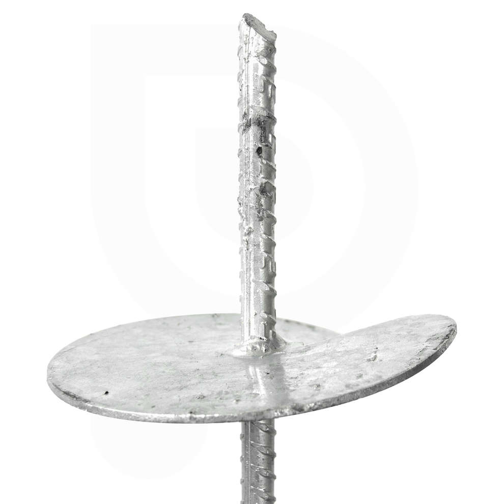 Hot-dip galvanized helical ground anchor - 1 mt (2 pieces)