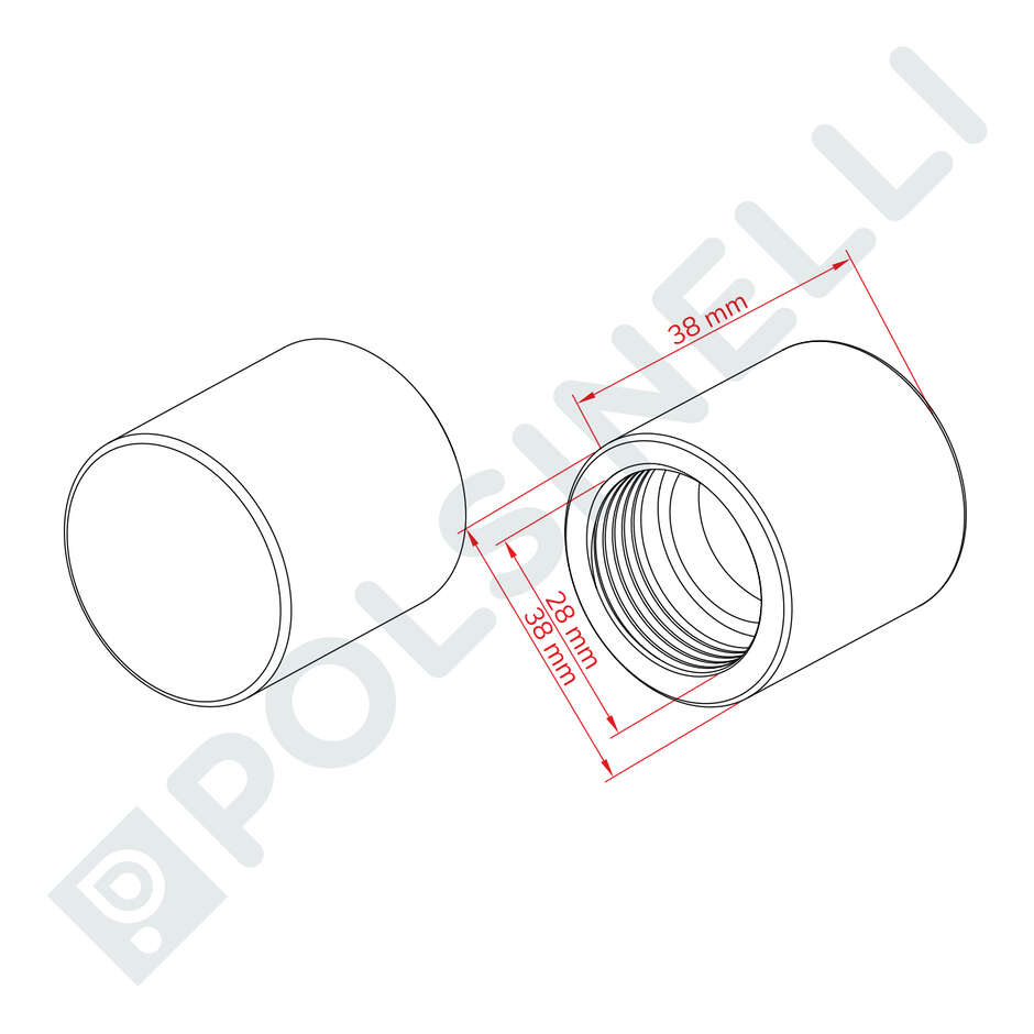 Housing for Circe and Ulisse Capping machine non-refillable caps - ∅ 35