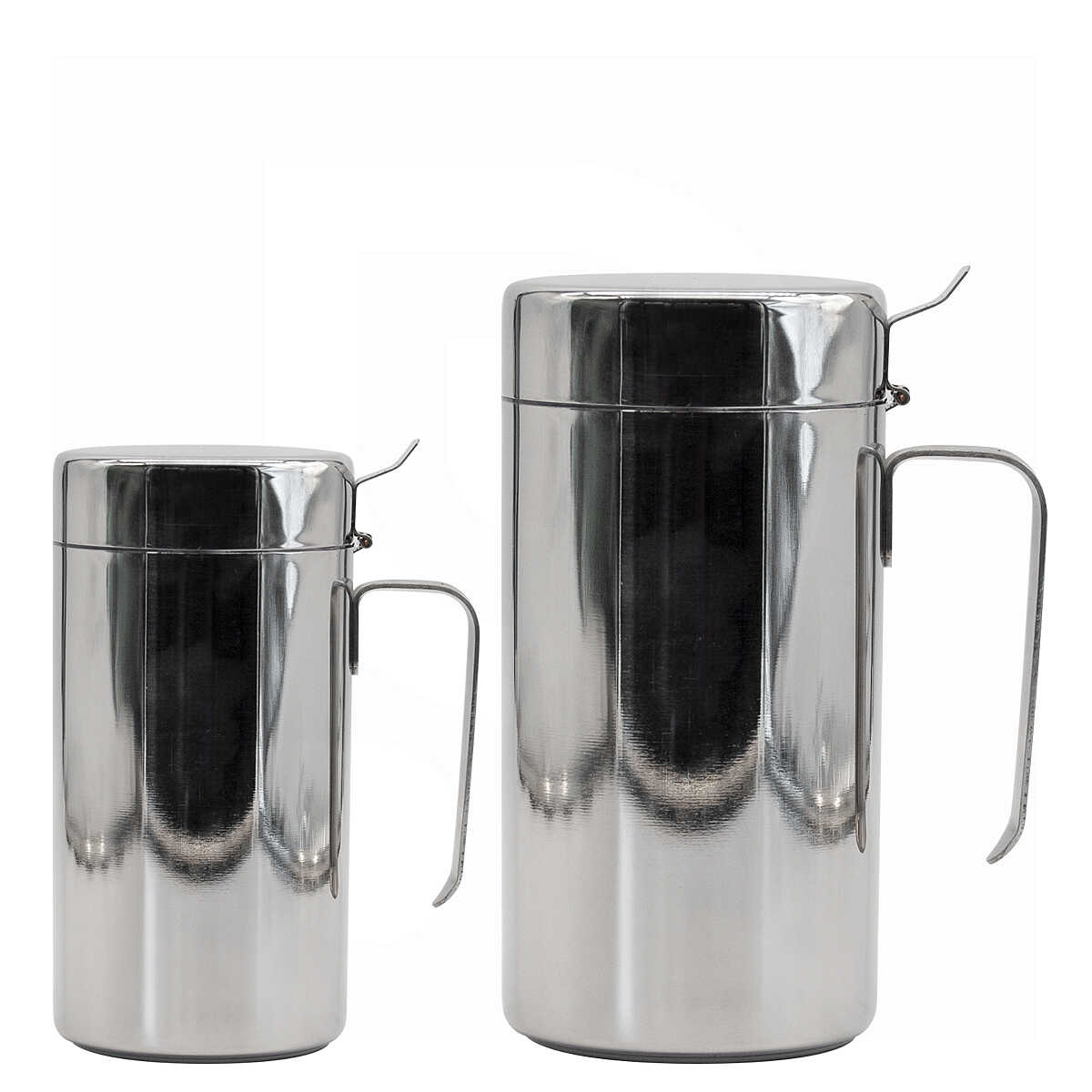 Huilier En Verre Avec Bec Verseur Doseur - 500 Ml - Acier Inoxydable Et Silicone - 9x9x31 Cm
