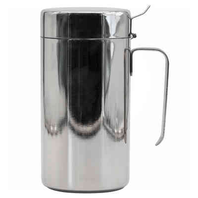 Huilière anti-goutte en acier inox 1 L
