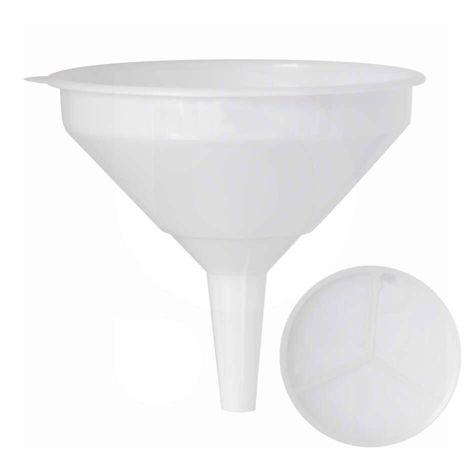Imbuto bianco in plastica Ø 35 con filtro