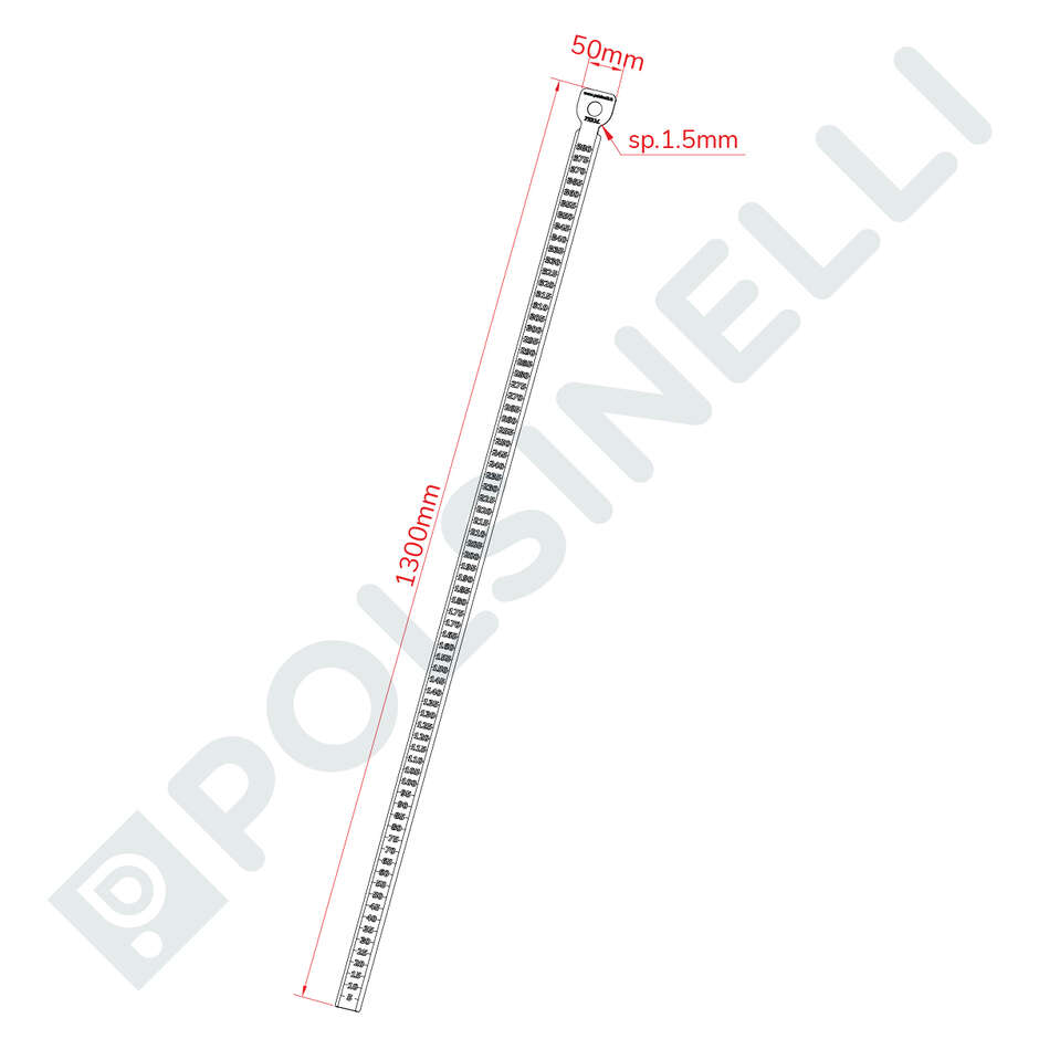 Indicator de nivel de acero Inox Birrometro 380 para fermentador 