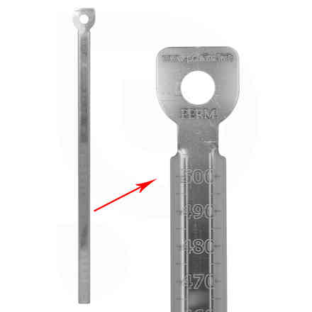Indicator de nivel de acero Inox Birrometro 500 para ollas de carbonatación