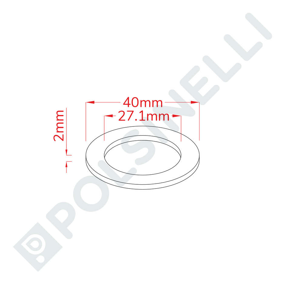 Joint en fibre rouge 3/4"