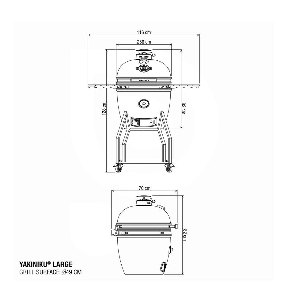Kamado Yakiniku Large Complete for 6-8 people – Ø49 cm