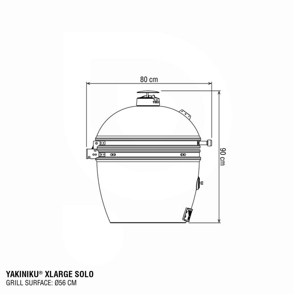 Kamado Yakiniku XLarge Solo Complete for 8-12 people – Ø56 cm