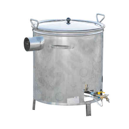 Kessel aus Edelstahl für Gas 35 L