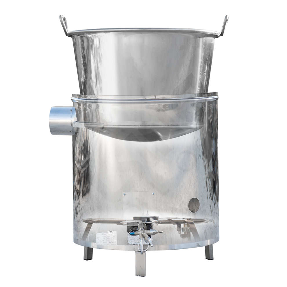 Kessel aus Edelstahl für Gas 90 L