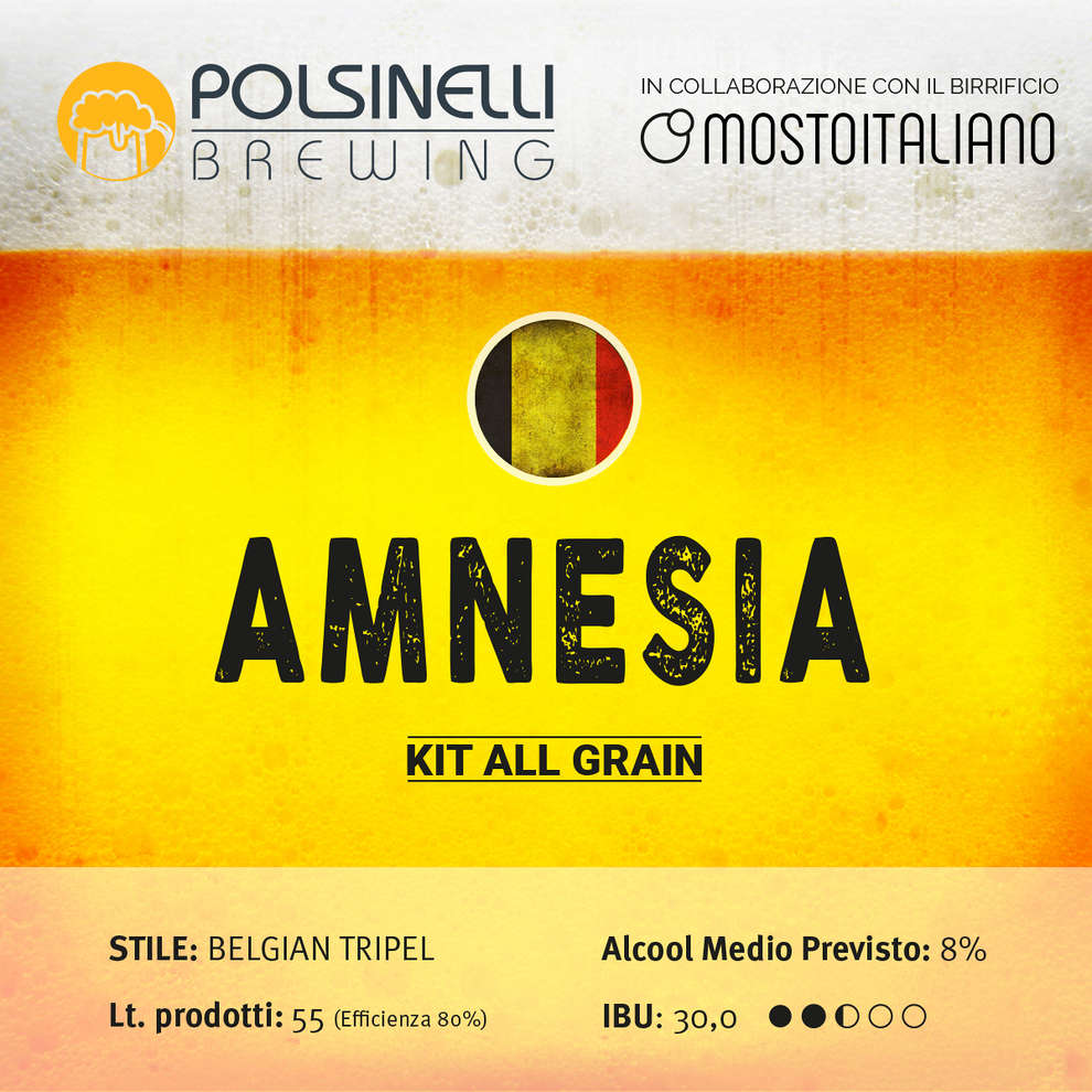 All grain Kit Amnesia for 55 L - Belgian Tripel 