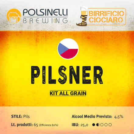 Kit all grain PILSNER para 65 L