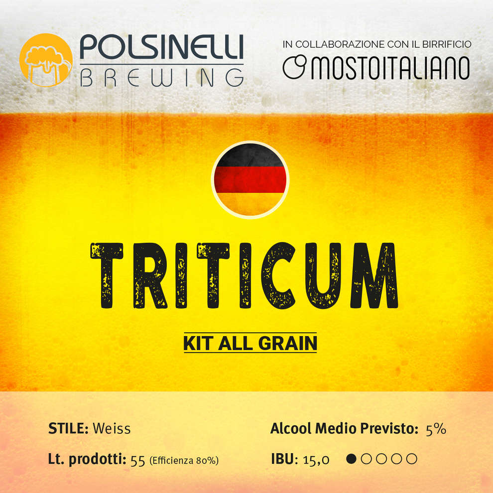 Kit  all grain Triticum per 55 L – Weiss 