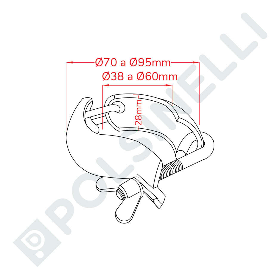 Klemme Edelstahl GA-40