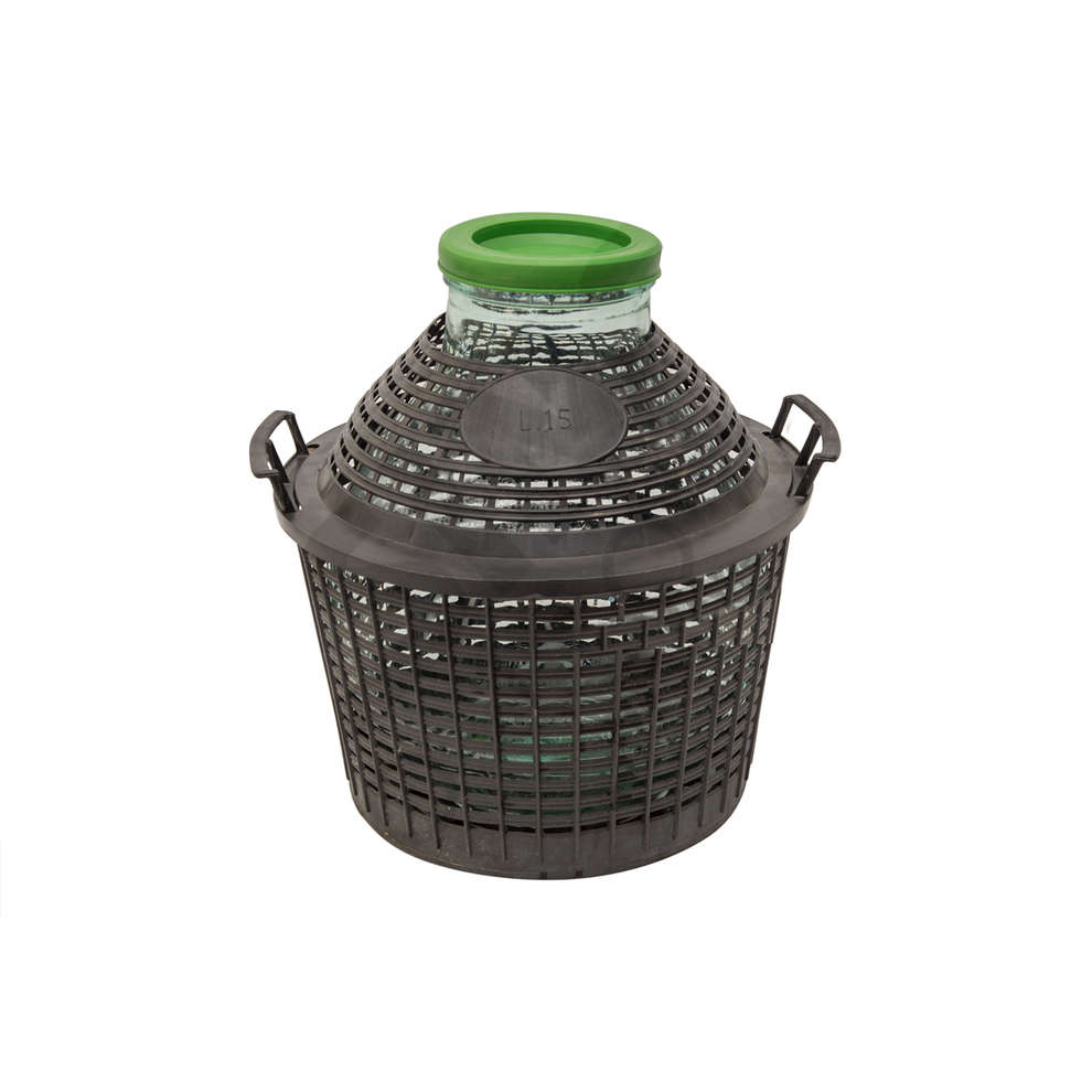Korbflasche 15 L weiter Hals
