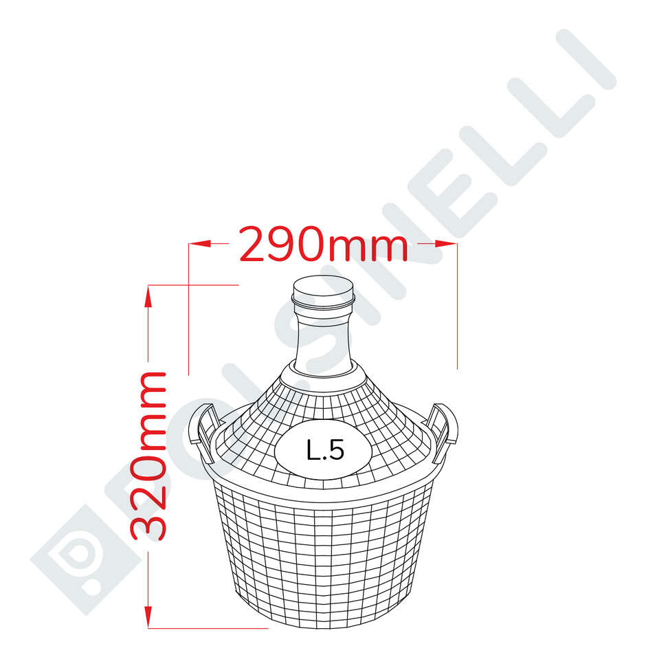 Korbflasche 5 L