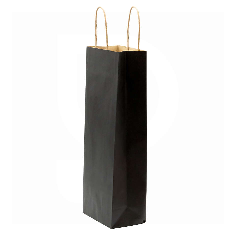 Kordelbeutel für 1 Flasche Schwarze (25 Stück)