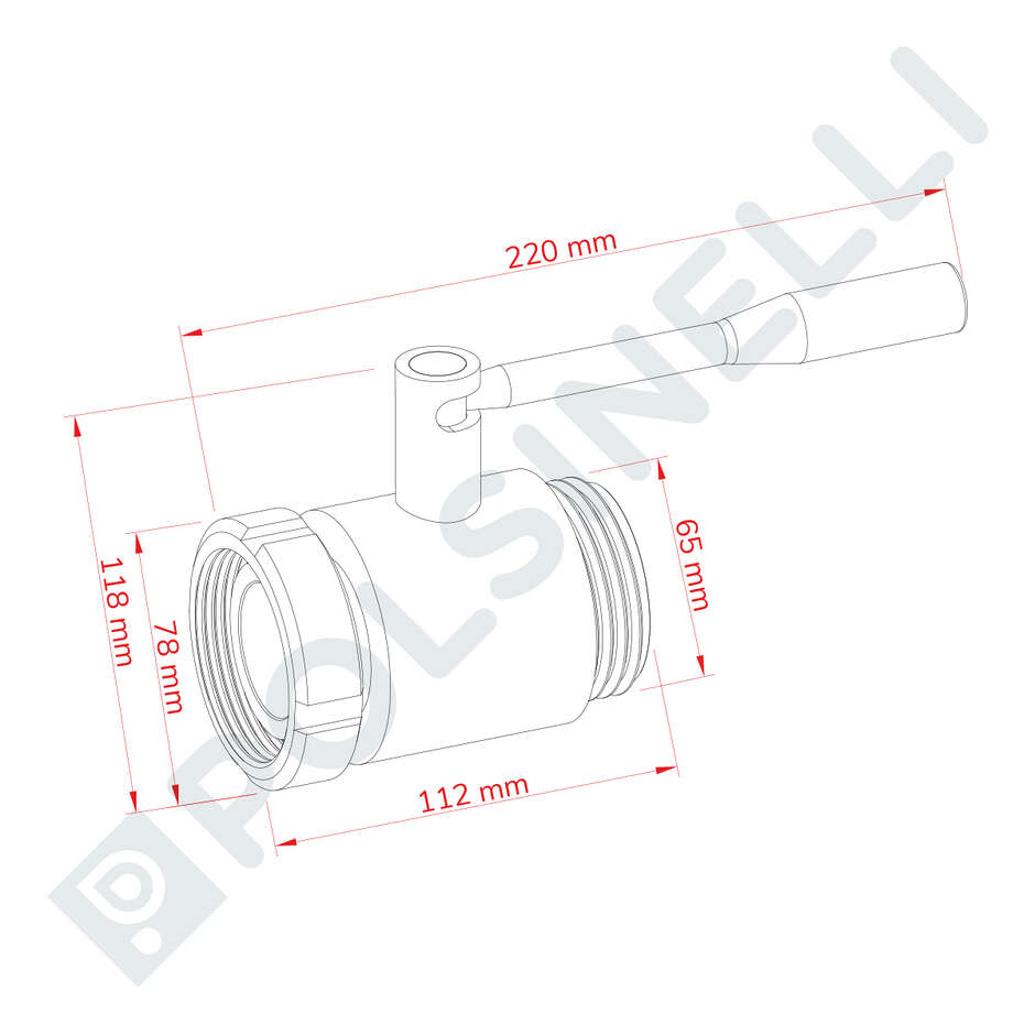 Kugelventile Edelstahl AISI 304 DIN 40 M/F