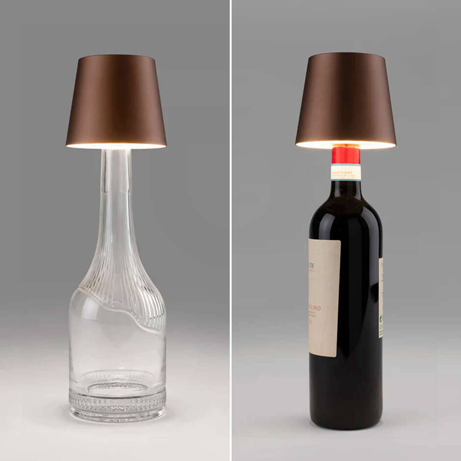Lámpara LED con Pantalla One-Light color Bronce