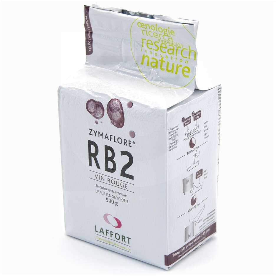 Levadura para vinos tintos ZYMAFLORE RB2 (500 gr) 