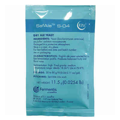 Levure sèche Fermentis Safale S-04 (11,5 g)