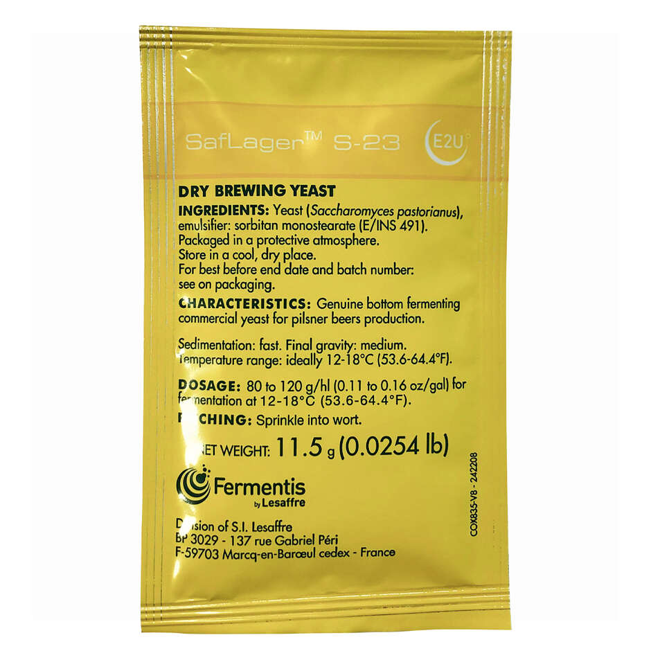 Levure sèche Fermentis Saflager S-23 (11,5 g)