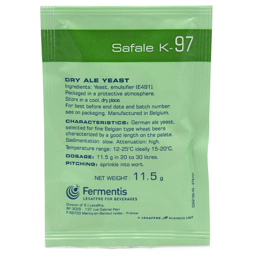 Lievito secco Fermentis Safale K-97 (11,5 g)
