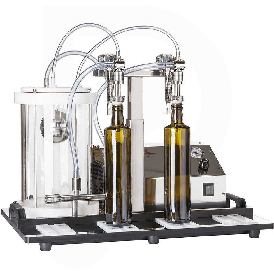 ENOLMASTER Abfüllmaschine mit 2 Stutzen für Öl