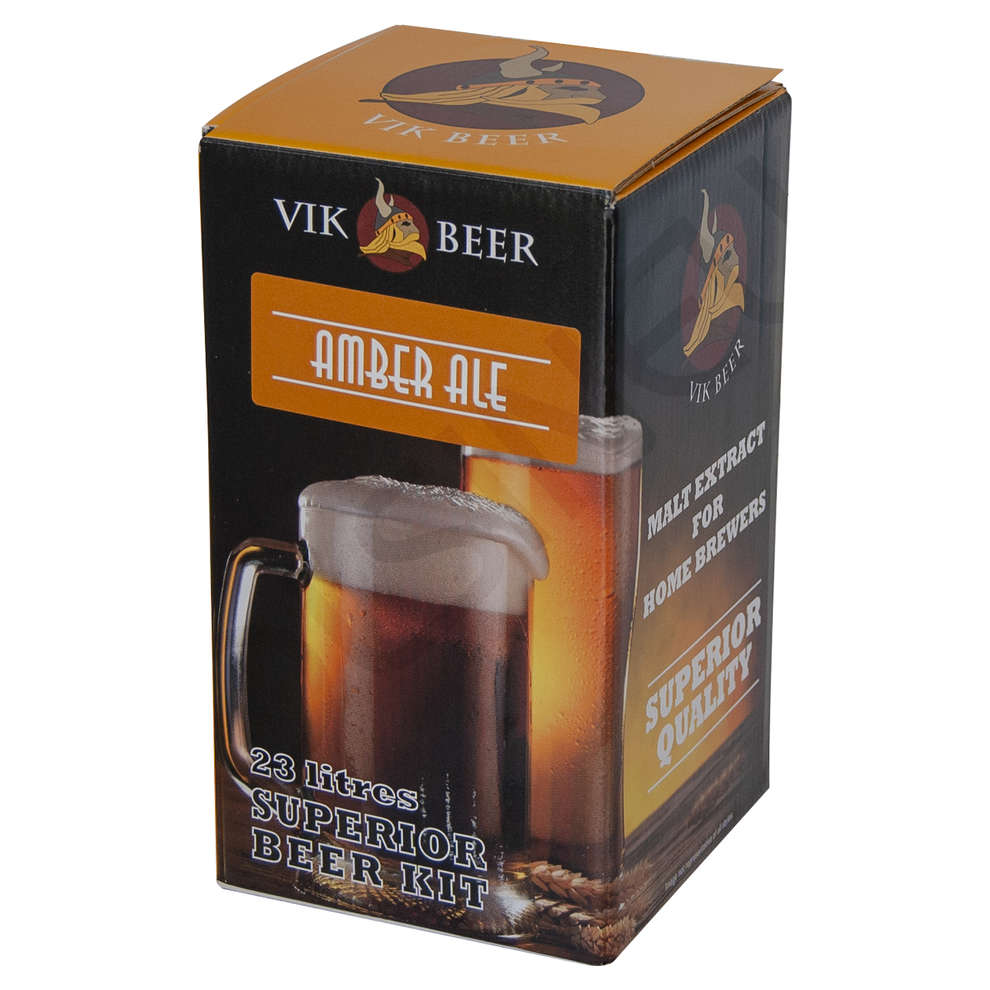 Malta Vik Beer Amber Ale con lúpulo (1,7 kg) 