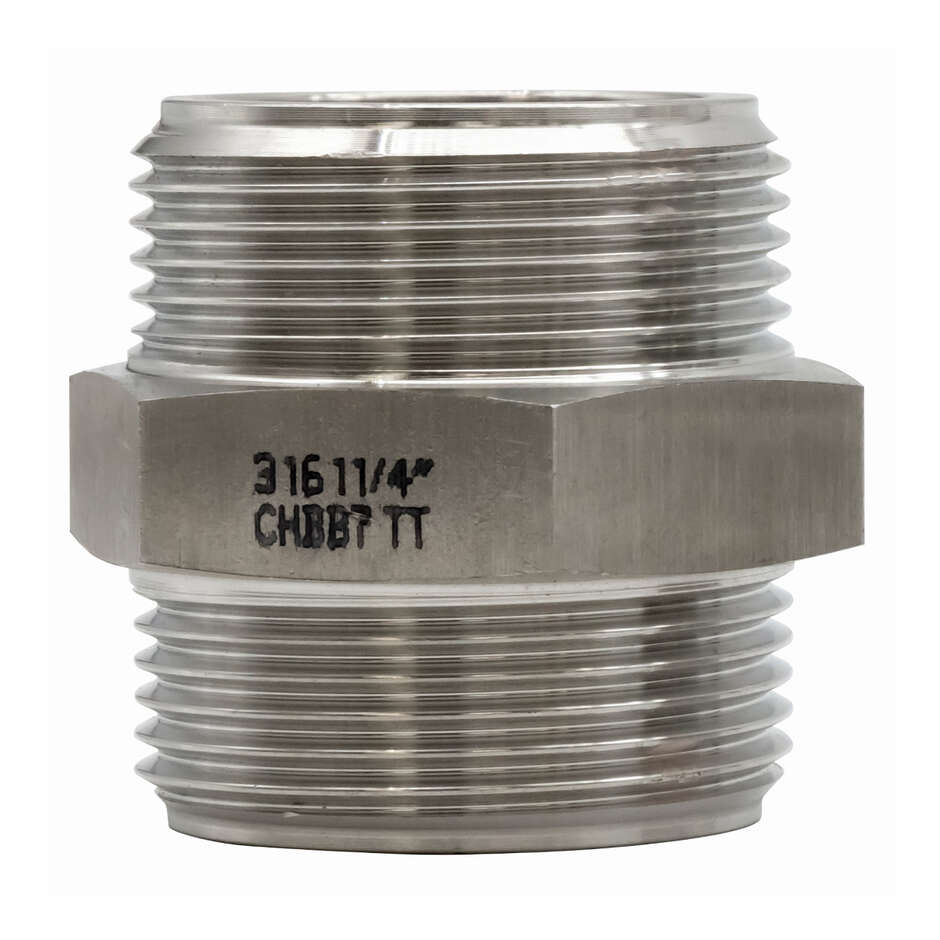 Mamelon hexagonal inox 1" 1/4