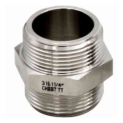 Mamelon hexagonal inox 1" 1/4