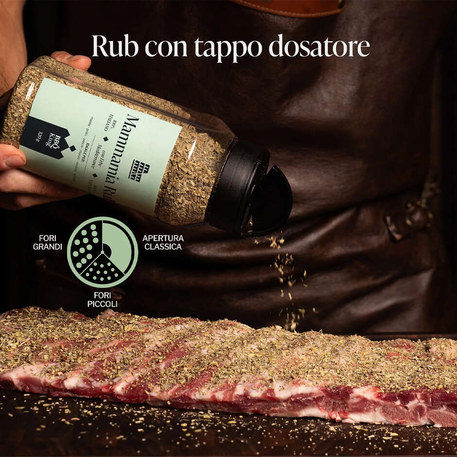 Mammamia Rub (320 g) - Herbes Méditerranéennes pour BBQ