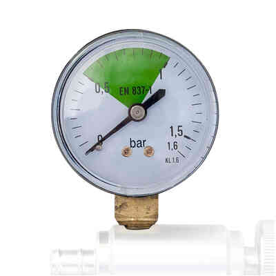 Manómetro 1/4" para bomba para flotador de aire