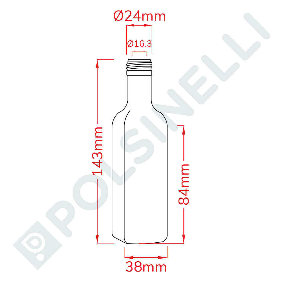 Bouteille Marasca 100 ml mb (96 pcs)