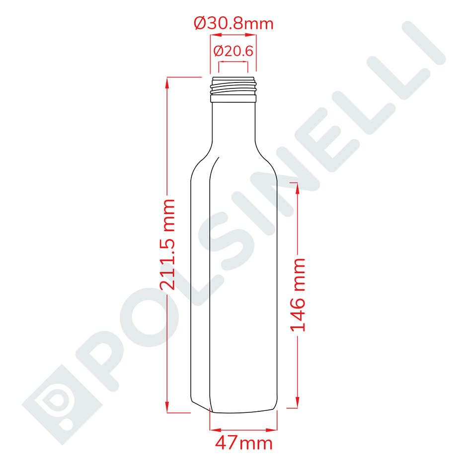 Marasca Bottle 250 ml Uvag (2016 pieces)