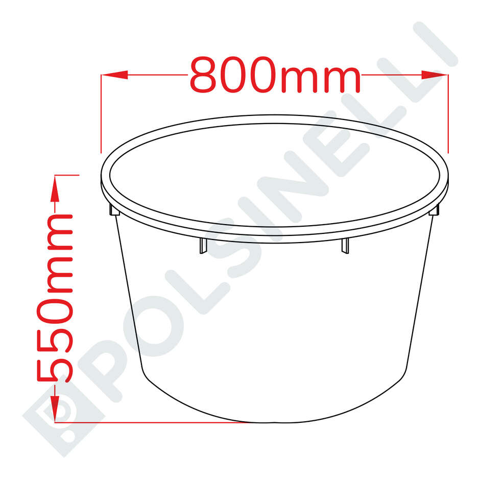 Mastellone Vinaccia in Plastica da 210 L