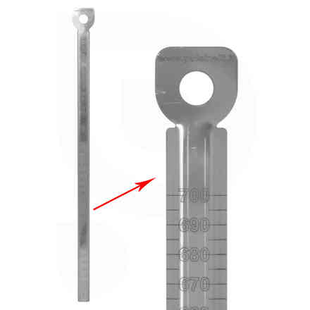 Mesureur de niveau Inox Birrometro 700 pour réservoirs et cuves de sucrage