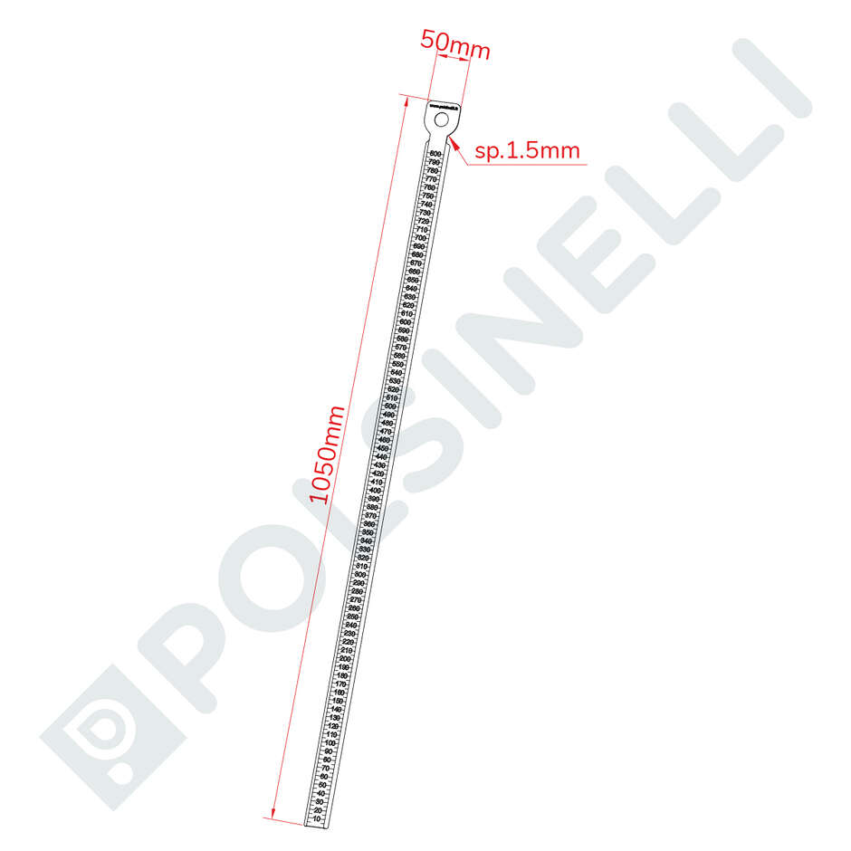 Mesureur de niveau Inox Birrometro 800