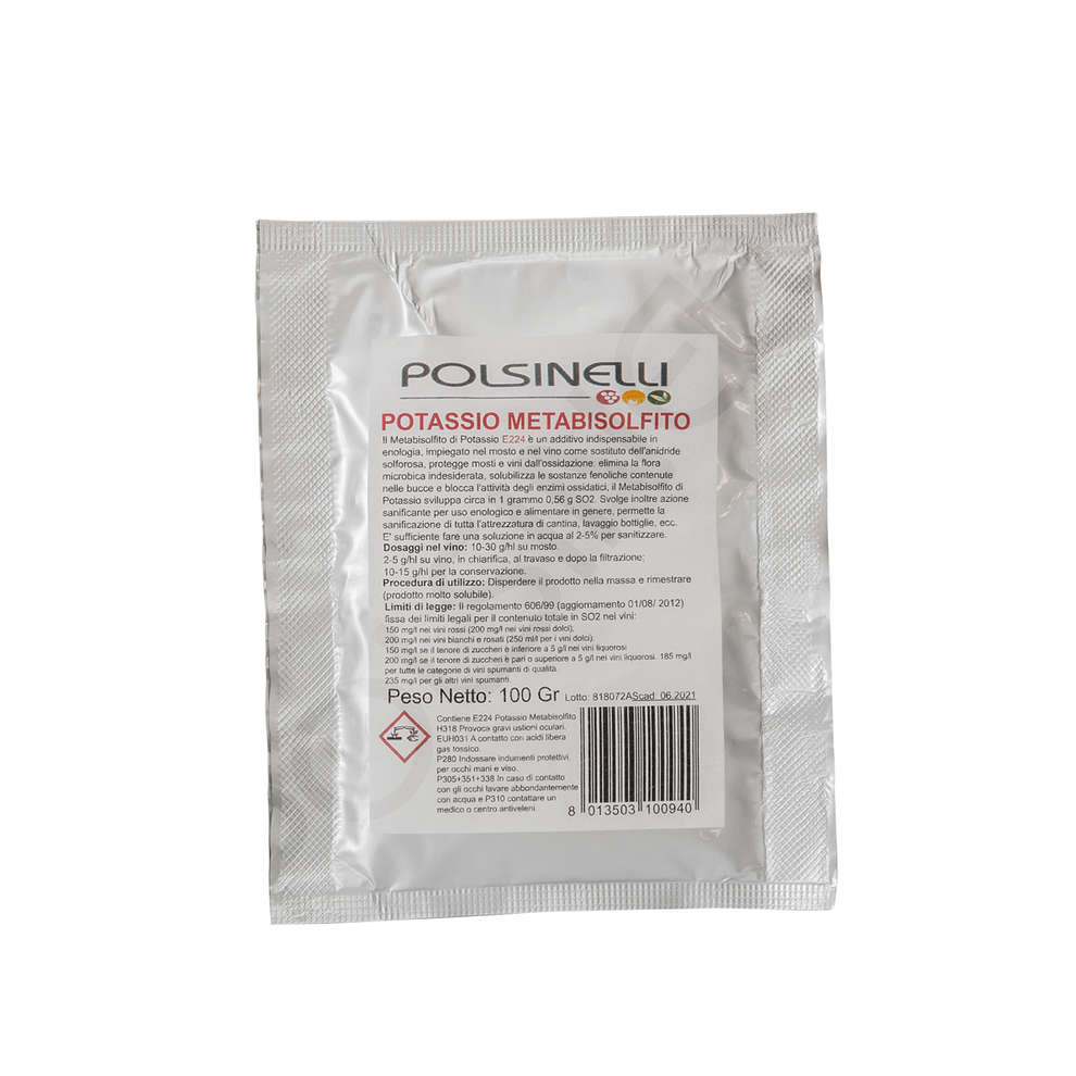 Metabisulfito de potasio (100 g)