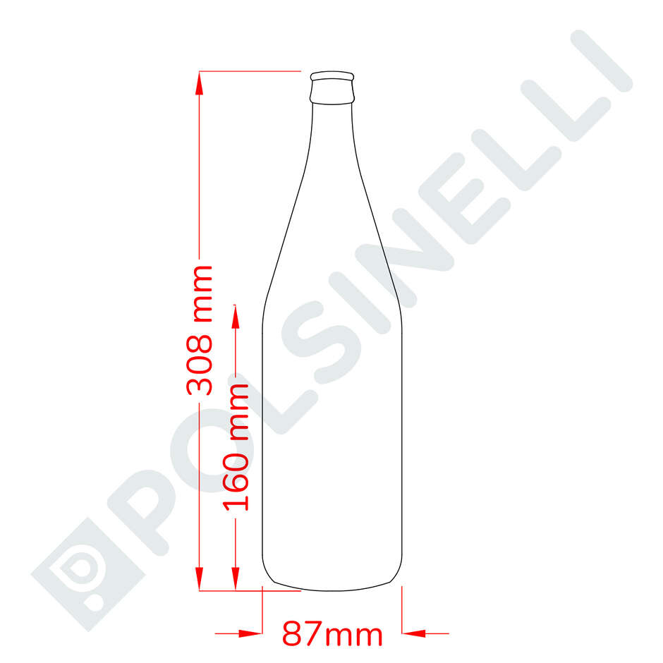 Mineral water clear bottle 1 litre  (20 pieces)