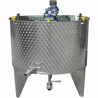 Motorisierter Edelstahltank konischen Boden 10° 200 L