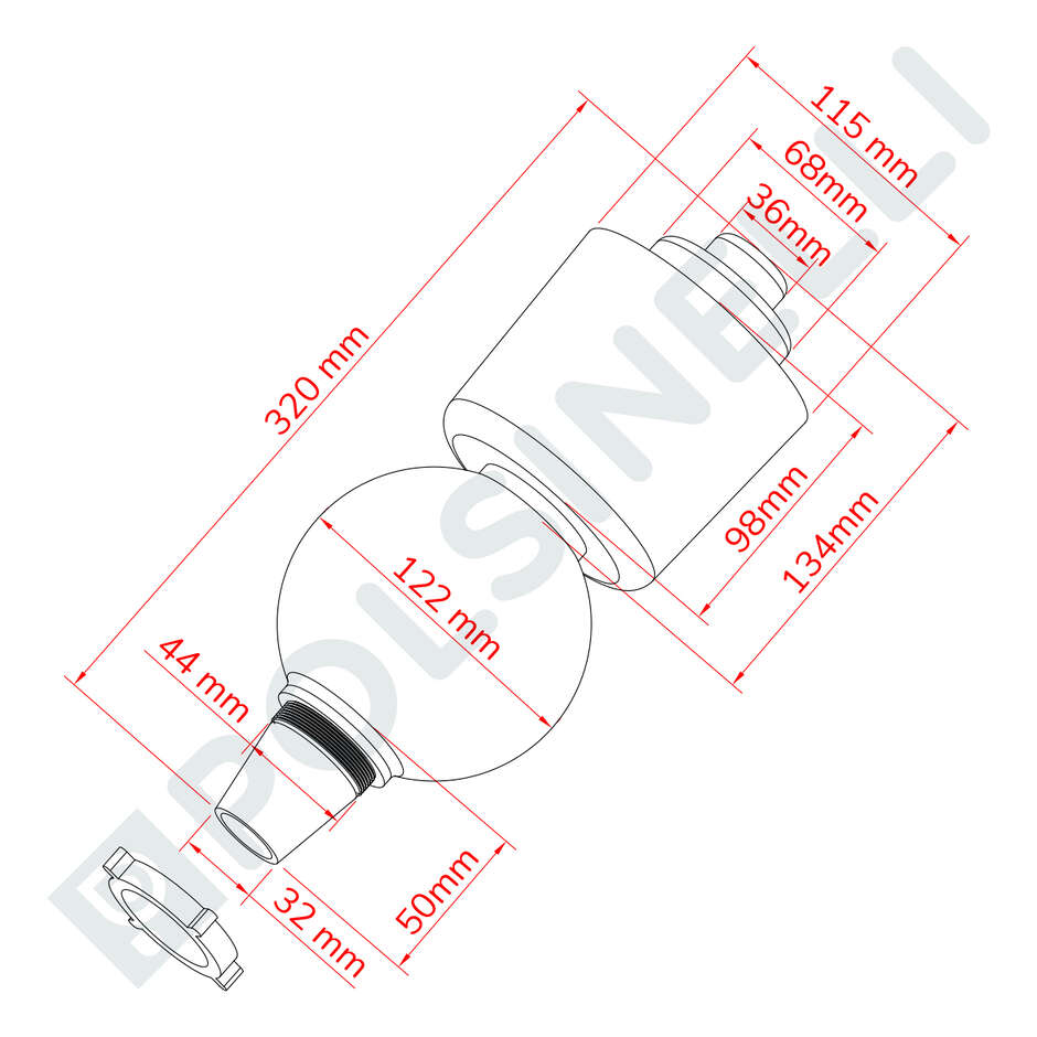 Nachfüllverschluss für Behälter mit Flanschverbindung