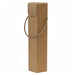 Natural tan carry hexagonal wine box with cords for 1 bottle (50 pieces)