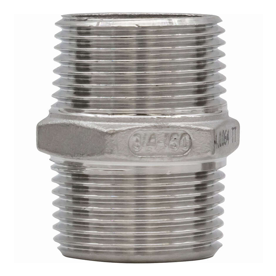 Nipplo esagonale inox 3/4"