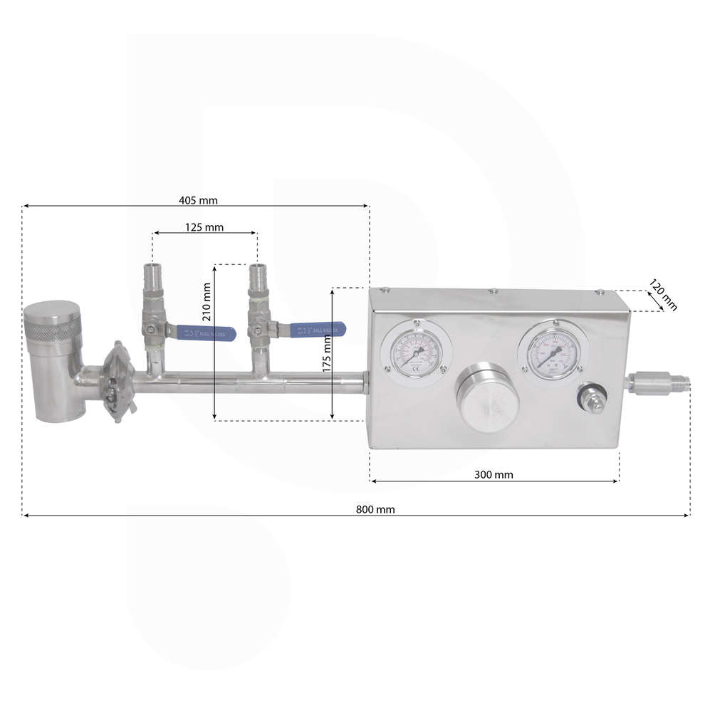 Nitrogen 2-position system with control unit