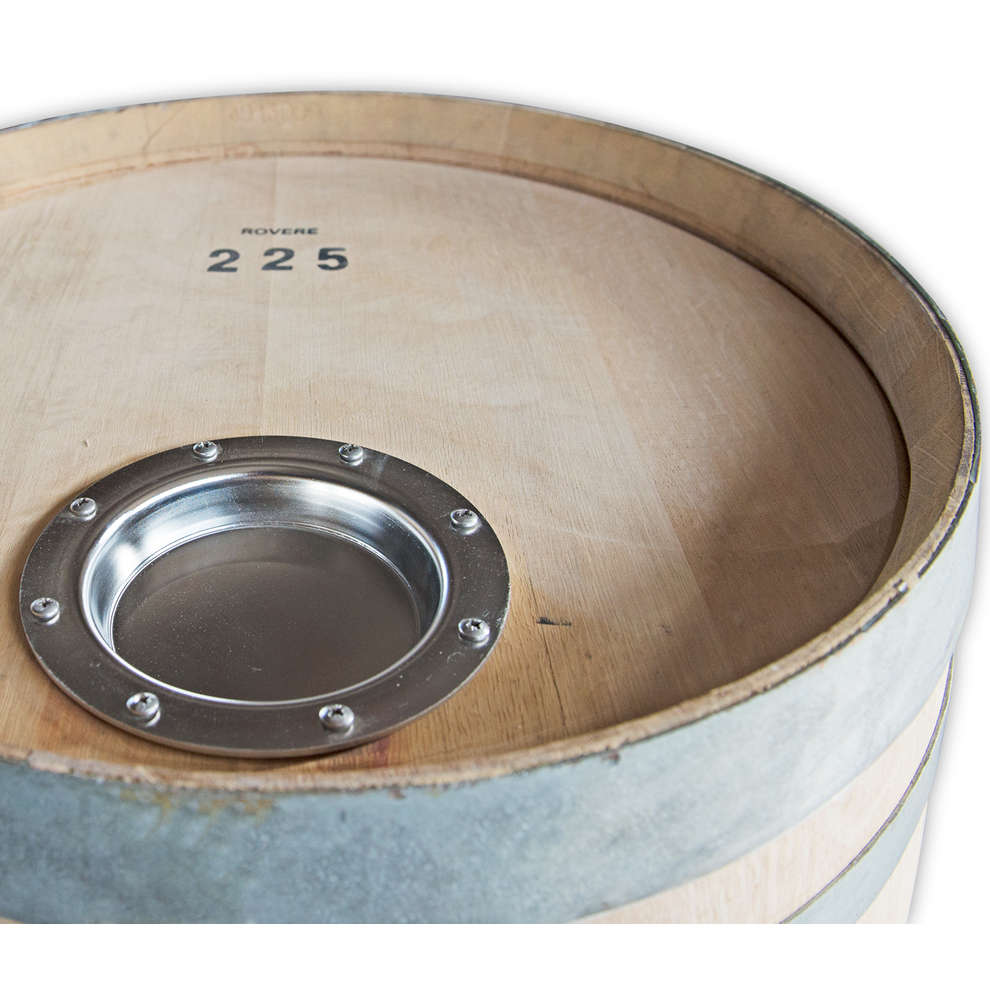 Oak barrel with stainless steel manhole 225 L Beer | Polsinelli Enologia