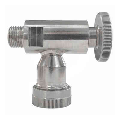 Oberer Edelstahlhahn 3/8" für Füllstandsanzeige
