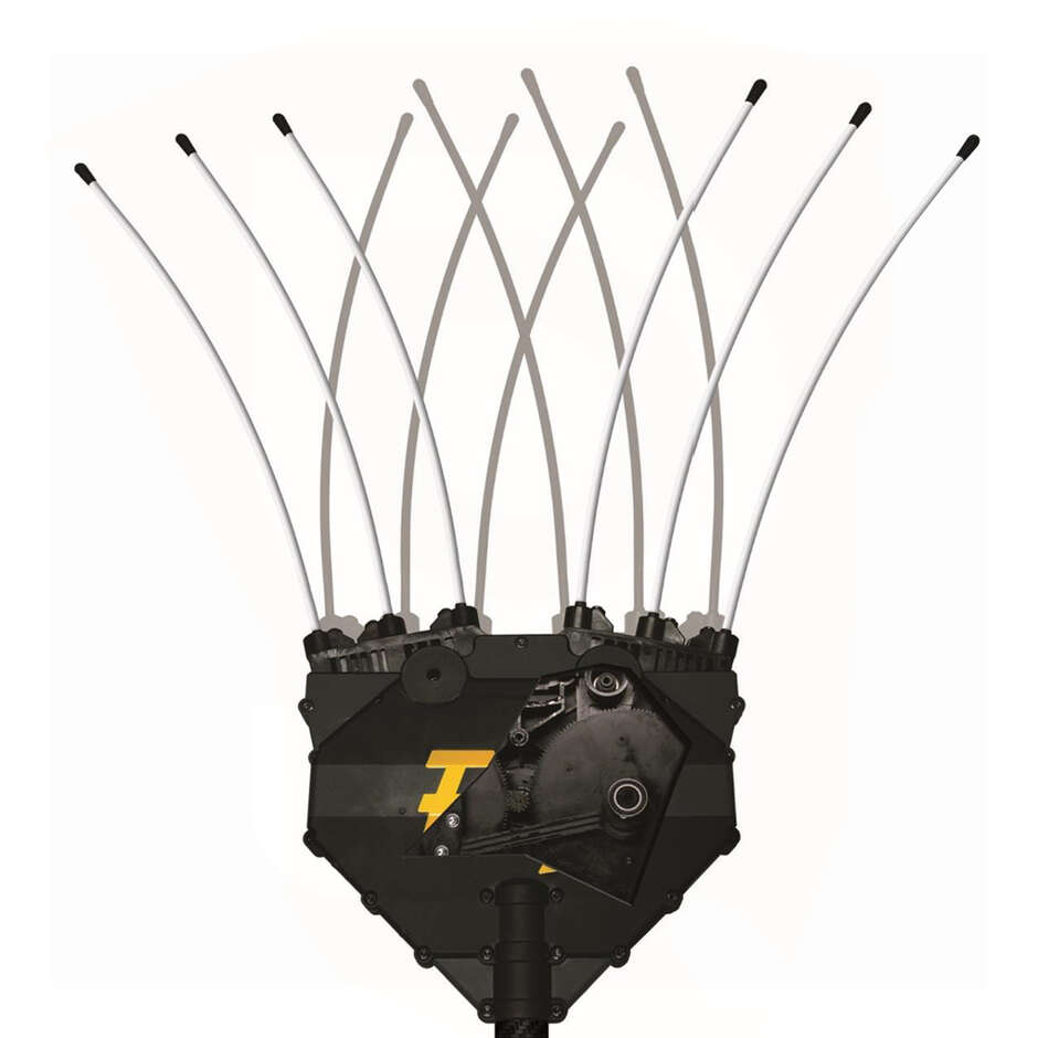 Oliviero Flex PCT Electric Shaker with Telescopic Carbon Rod