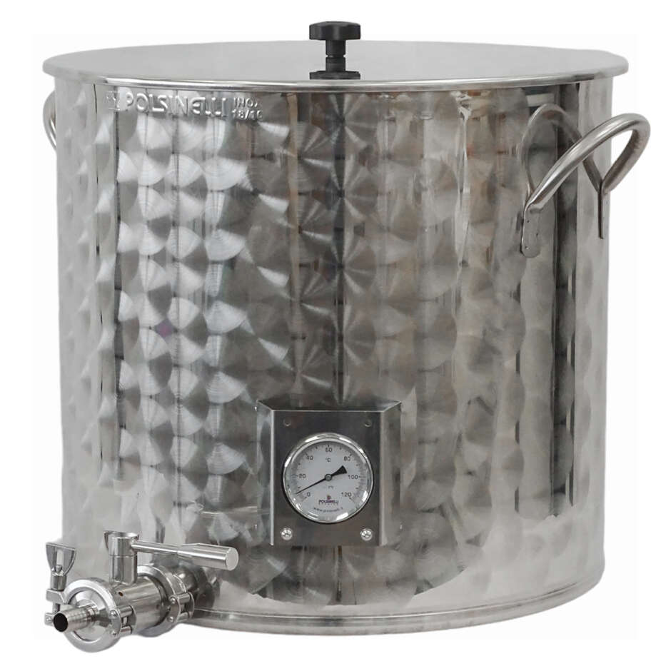 Olla de producción de acero inoxidable Tri-Clamp de 200 L
